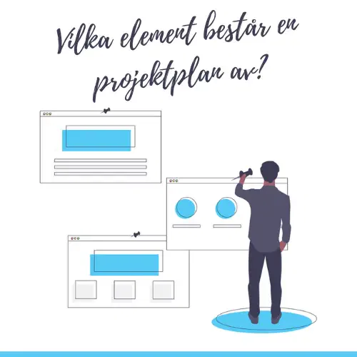Vilka element består en projektplan av