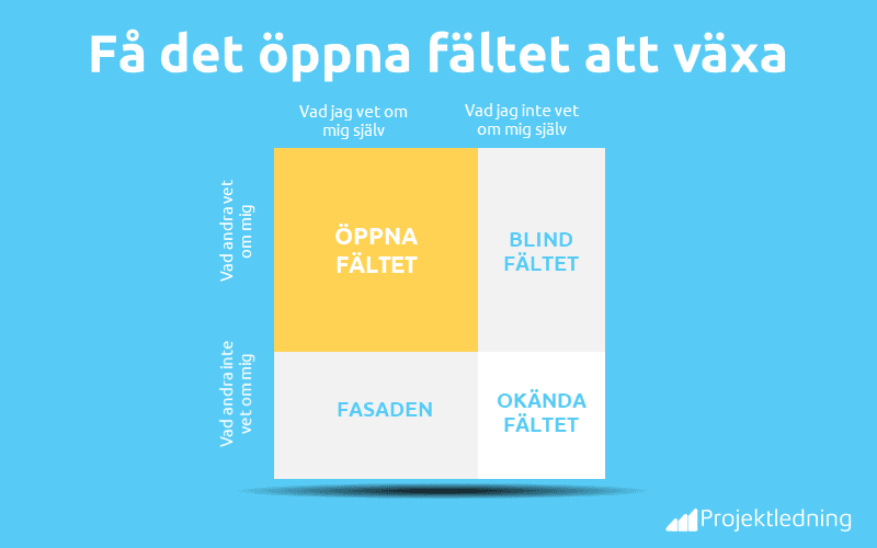 Johari Fönster öppna fältet att växa