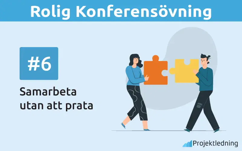 Rolig Konferensövning Samarbeta utan att prata