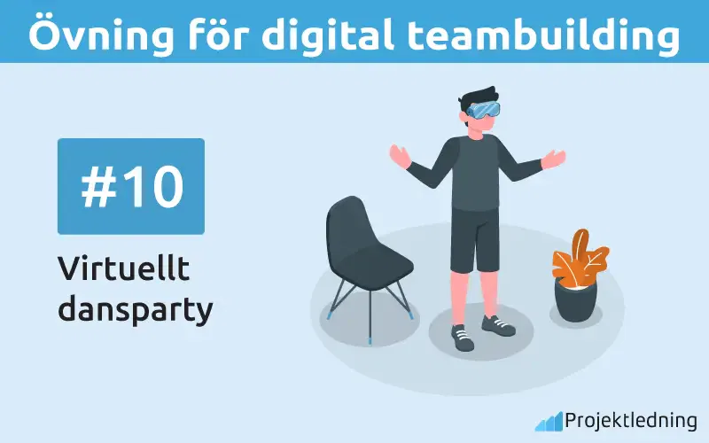 Övning för digital teambuilding Virtuellt dansparty