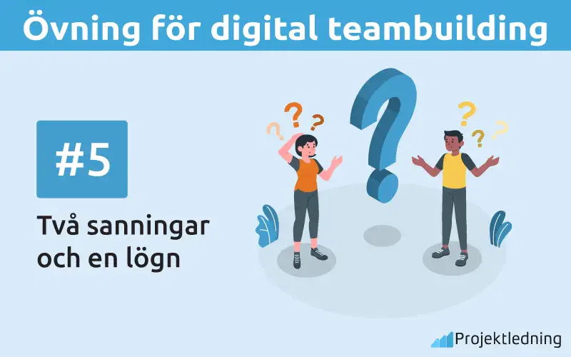 Övning för digital teambuilding Två sanningar och en lögn