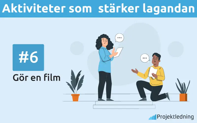 Aktiviteter som stärker lagandan Gor en film