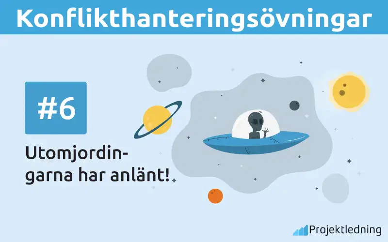 Övning för digital teambuilding Utomjordingarna har anlänt!