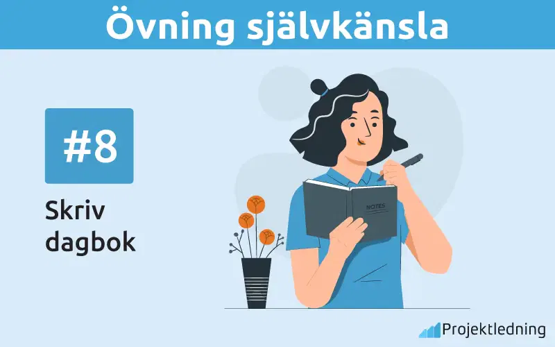 Övning självkänsla Skriv dagbok
