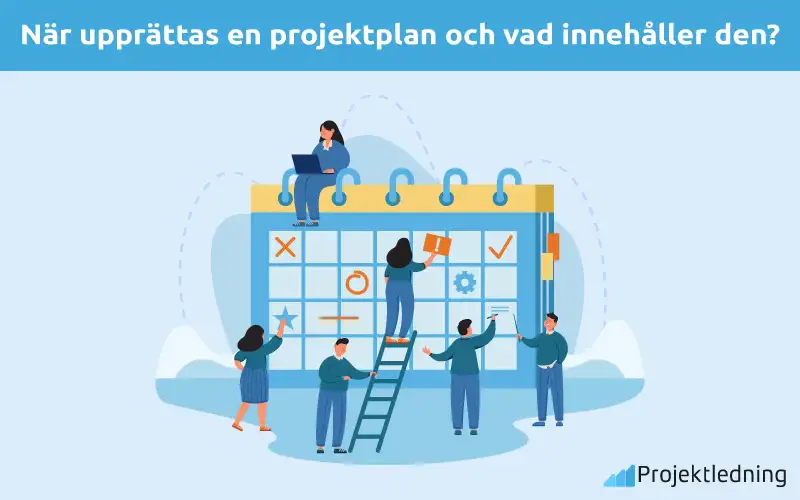 När upprättas en projektplan och vad innehåller den