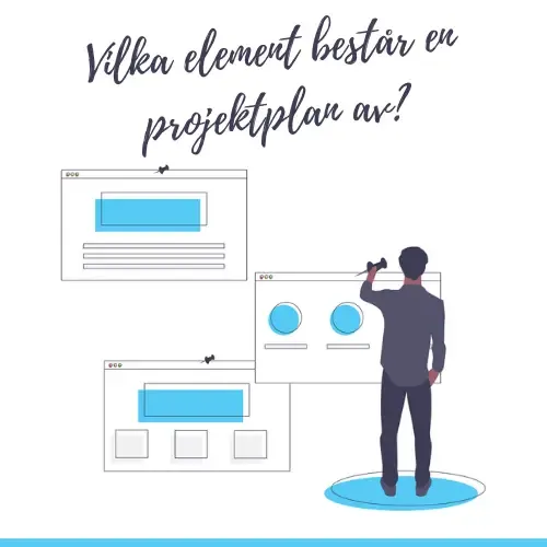 Vilka element består en projektplan av