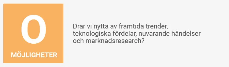 SWOT analys möjligheter