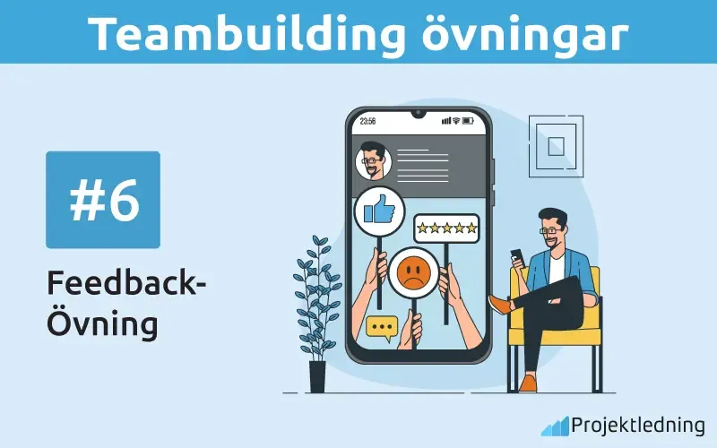 Teambuilding övningar feedback övning