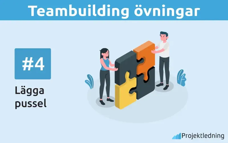 Teambuilding övningar lägga pussel