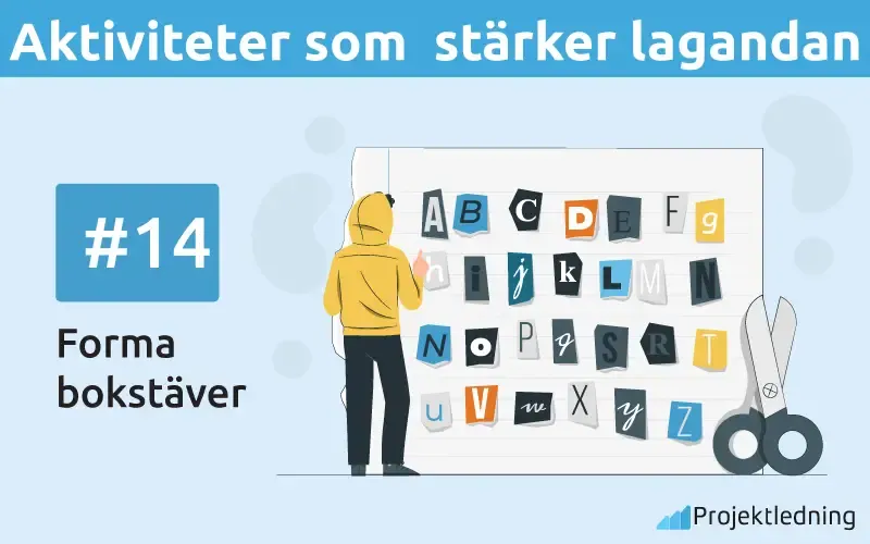 Aktiviteter som stärker lagandan Forma bokstäver