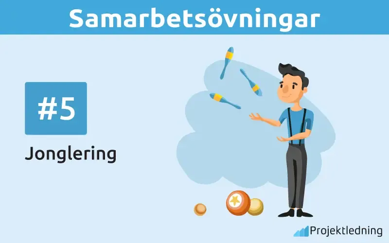 Jonglering Samarbetsövningar Jonglering