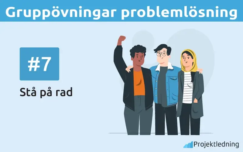 Sta pa rad Gruppövning problemlösning Stå på rad