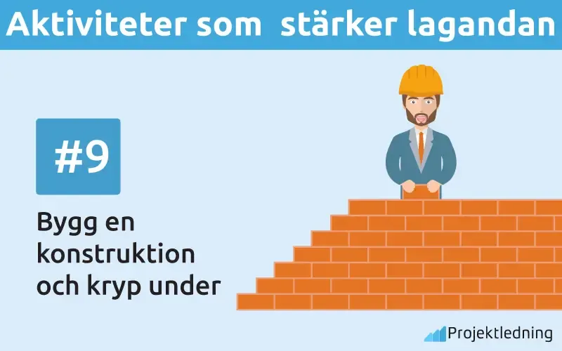 Aktiviteter som stärker lagandan Bygg en konstruktion och kryp under