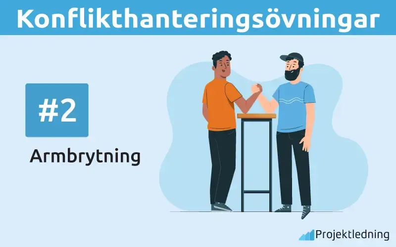 Konflikthanteringsovningar Konflikthantering övning Armbrytning