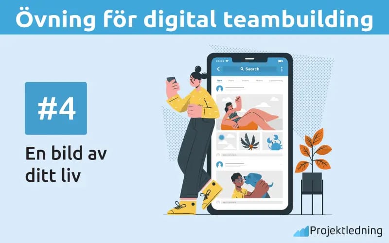 Övning för digital teambuilding En bild av ditt liv