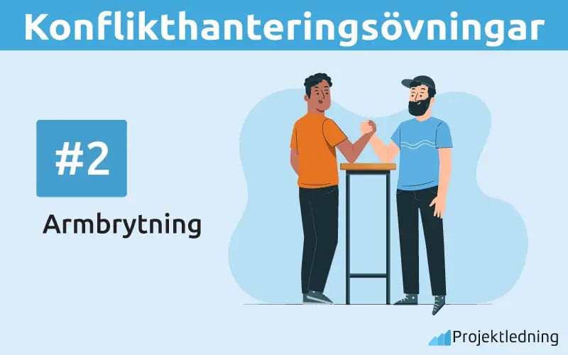 Konflikthanteringsovningar Konflikthantering övning Armbrytning