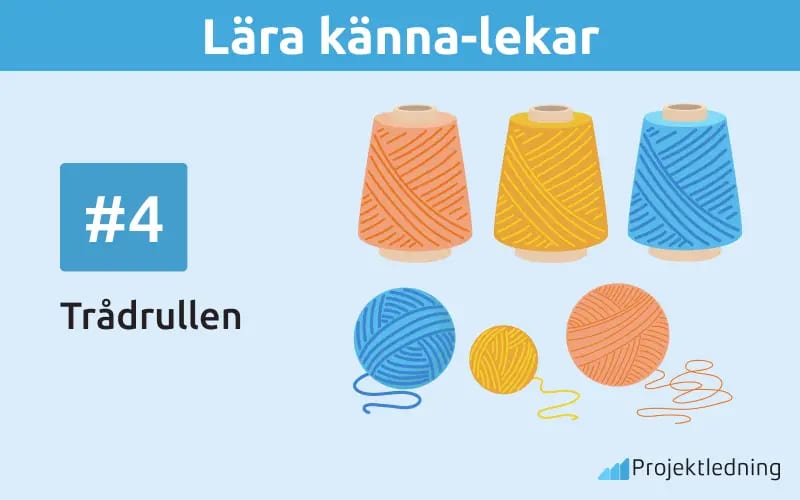 Lära känna-lekar Trådrullen 